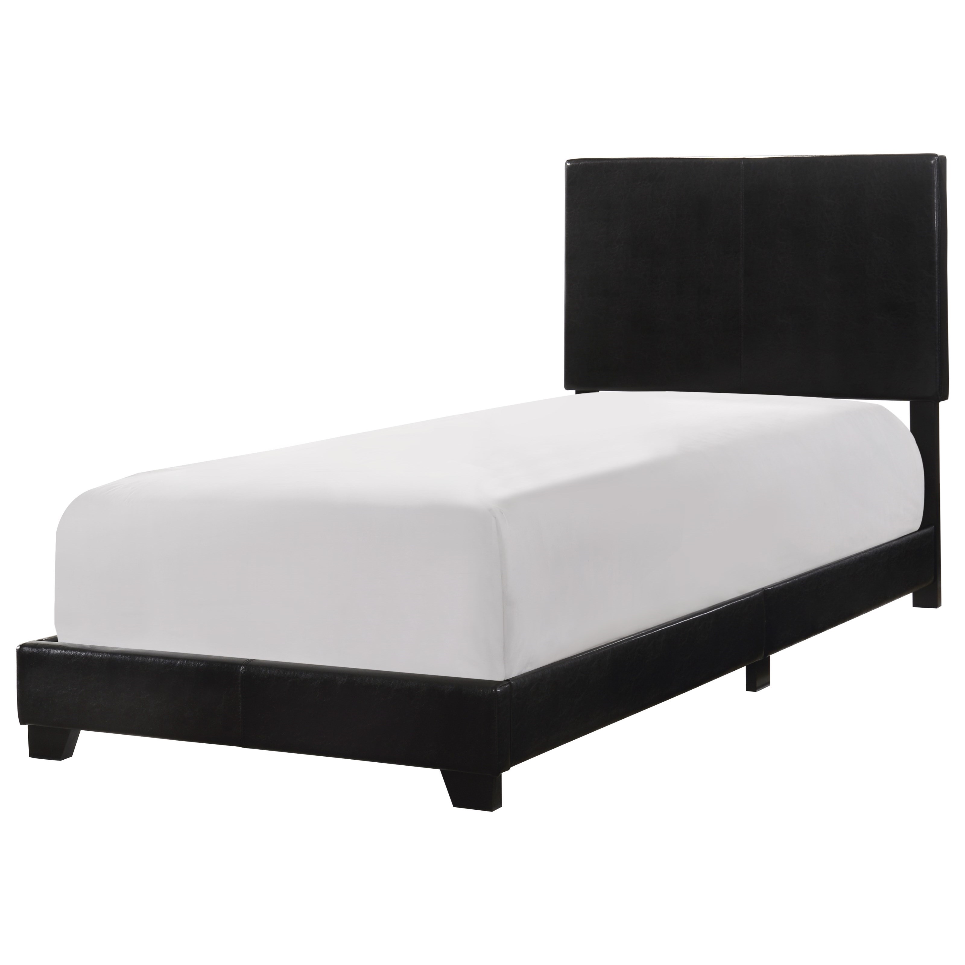 Crown Mark Erin1 5271PUT Transitional Twin Bed with Upholstered
